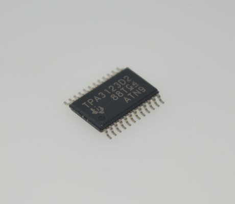 TPA3123D2PWPR Bộ khuếch đại Class D 15W Stereo Hiệu suất 92% Điện áp vào rộng 8-26V Bảo vệ nhiệt Độ méo tiếng THD+N thấp Khởi động không tiếng ồn Vỏ TSSOP-28 nhỏ gọn Giảm EMI Âm thanh Hi-Fi