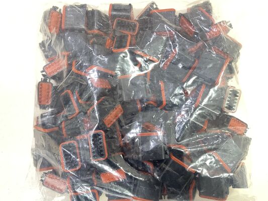 DT06-12SB Đầu nối ô tô 12 vị trí, bước răng 4.19mm, màu đen, đầu nối đực, có khóa chêm tích hợp, kín nước IP68, định mức 13A cho dây điện trong môi trường khắc nghiệt