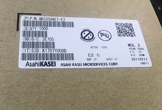 AK5358AET 24-bit 96kHz ADC 102dB SNR Lượng thấp, I2S Khả năng phát ra -40 °C đến +85 °C 16-TSSOP nhỏ gọn