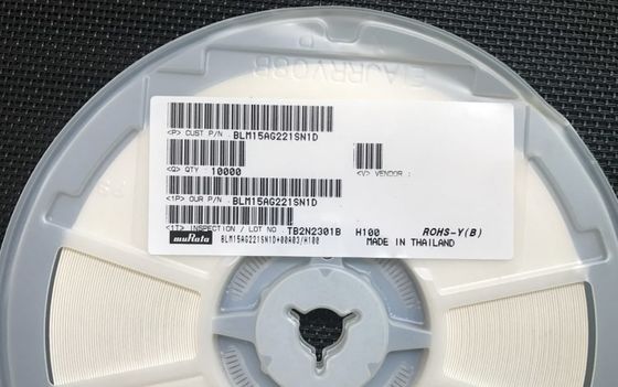 BLM15AG221SN1D 220Ω Ferrite Bead 0402 (1005 Metric) 1A Đánh giá hiện tại Kháng cao @ 100MHz, Wide Temp -55 °C đến +125 °C AEC-Q200