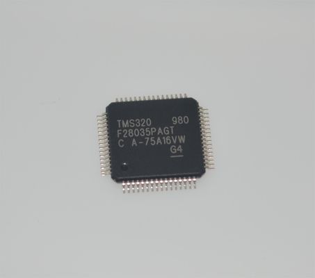TMS320F28035PAGT 60MHz C2000 MCU 128KB Flash 12-bit ADC 16 PWM TQFP-64 -40 °C đến +105 °C