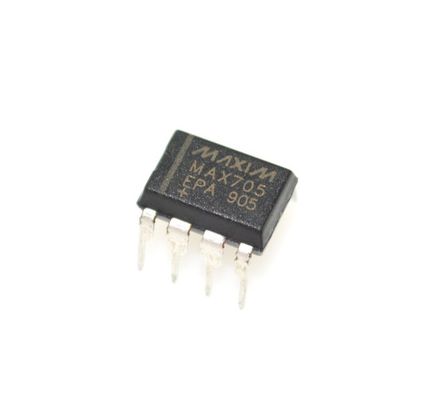 MAX705EPA Giám sát bộ vi xử lý 4.65V Ngưỡng 200ms Xung Reset Nguồn 5V DIP-8 -40°C đến +85°C