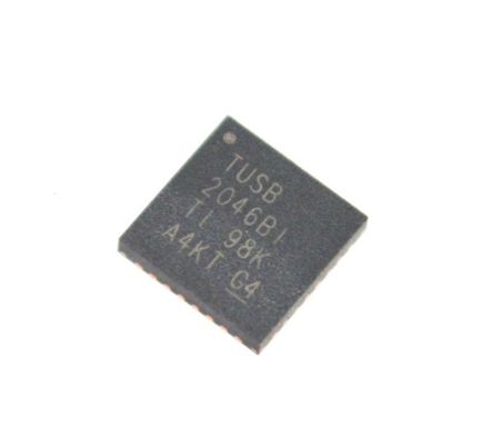 TUSB2046BIRHBR Bộ điều khiển USB 2.0 Hub 4 cổng với hỗ trợ 12Mbps/1.5Mbps, Transceiver tích hợp, Hoạt động 3.3V, Chế độ tiết kiệm điện năng EMI thấp and Phạm vi nhiệt độ công nghiệp (-40°C đến 85°C)