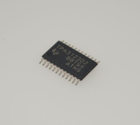 TPA3123D2PWPR Bộ khuếch đại Class D 15W Stereo Hiệu suất 92% Điện áp vào rộng 8-26V Bảo vệ nhiệt Độ méo tiếng THD+N thấp Khởi động không tiếng ồn Vỏ TSSOP-28 nhỏ gọn Giảm EMI Âm thanh Hi-Fi
