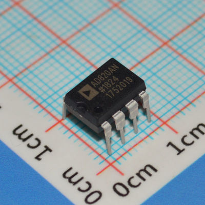 AD820AN Op-Amp 5MHz BW 16V/μs Slew đơn / hai nguồn cung cấp thấp 1.8mA hiện tại đường ray-đối-ràng-ra -40 °C ~ 125 °C 8-pin DIP / SOIC công nghiệp