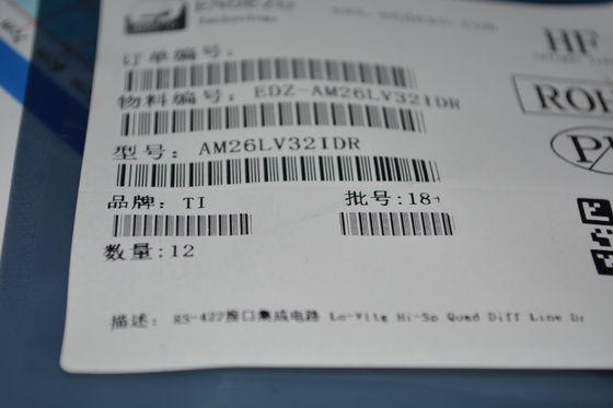 AM26LV32IDR Quad Differential Receiver 3V đến 3.6V Hoạt động 32Mbps ±15kV ESD An toàn thất bại 8kV HBM Industrial Temp TTL/CMOS cho RS-422/485 Networks