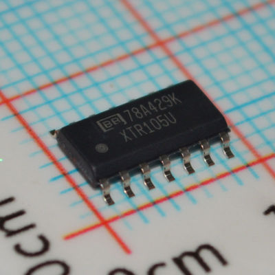 Máy phát vòng dòng 4-20mA chính xác XTR105U với tuyến tính hóa kích thích cảm biến RTD, Hoạt động 2 dây, Bộ điều chỉnh 5V, Tuân thủ 60V, Độ chính xác 0.1% và Nguồn cung cấp rộng 7.5-36V trong Gói SO-14