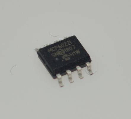 MCP6022-I/SN Dual Op Amp 2.7-5.5V Điện áp rộng 10MHz băng thông 7V/μs Slew Rate 120dB CMRR Rail-to-Rail I/O 0.9mA Low Power SOIC-8 Package Industrial Grade