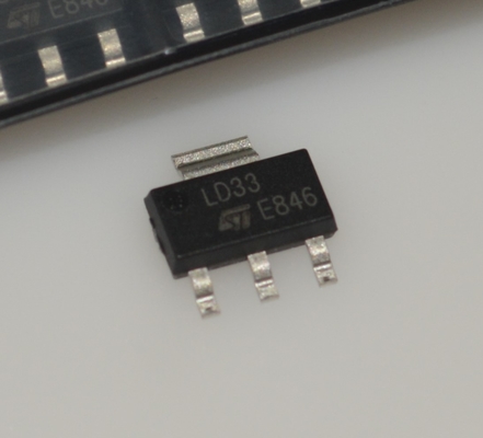 LD1117S33CTR Bộ điều chỉnh điện áp LDO 3.3V với đầu ra 1A Điện áp sụt thấp Độ chính xác cao Bảo vệ quá dòng & nhiệt Ổn định với tụ gốm Gói SOT-223