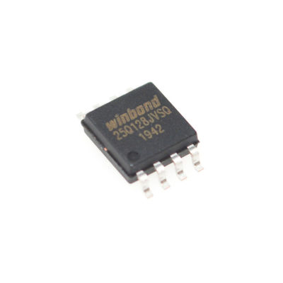 W25Q128JVSIQ 128Mb SPI NOR Flash 133MHz Xóa Sector 4KB Dual/Quad I/O Nguồn 3V 100K Chu kỳ Lưu trữ 20 năm 8-SOIC Thanh ghi Bảo mật