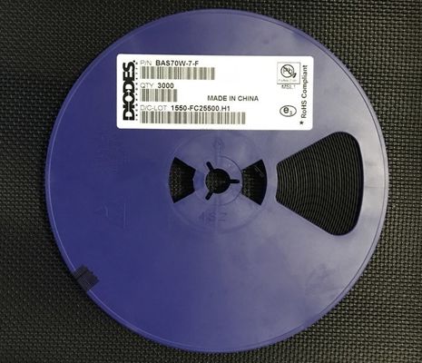BAS70W-7-F 70V 200mA Điốt Schottky nối tiếp kép với Vf thấp 1V, chuyển mạch nhanh 4ns, gói SOD-123, hiệu suất cao, Đạt chuẩn AEC-Q101, Đóng gói dạng băng và cuộn