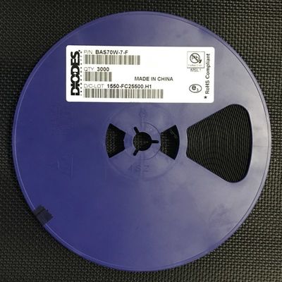 BAS70W-7-F 70V 200mA Điốt Schottky nối tiếp kép với Vf thấp 1V, chuyển mạch nhanh 4ns, gói SOD-123, hiệu suất cao, Đạt chuẩn AEC-Q101, Đóng gói dạng băng và cuộn
