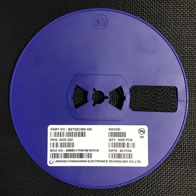 BZT52C36S 36V 300mW Zener Diode with ±5% Tolerance SOD-323 Package Low Leakage 5mA Test Current Halogen-Free AEC-Q101 Qualified Tape & Reel Packaging