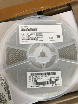 JMK212BJ226KG-T 22μF MLCC 6.3V Rating X5R Dielectric 0805 Case 10% Tolerance High Capacitance Density General Purpose RoHS Compliant for Consumer Electronics