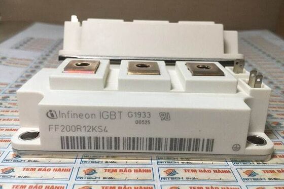 Mô-đun IGBT FF200R12KS4 1200V 200A Điện áp bão hòa VCE(sat) thấp Khả năng chịu ngắn mạch cao Tổn thất chuyển mạch thấp Cách ly cao Dùng cho bộ truyền động động cơ công nghiệp và UPS công suất cao