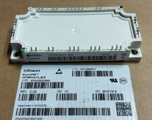 FP75R12KT4 B16 1200V 150A PIM IGBT Module Trench Field Stop Low VCE(sat) 2.25V Tích hợp Diode chỉnh lưu và NTC Tấm đế đồng Hoạt động 150°C Dành cho Ổ đĩa động cơ và UPS