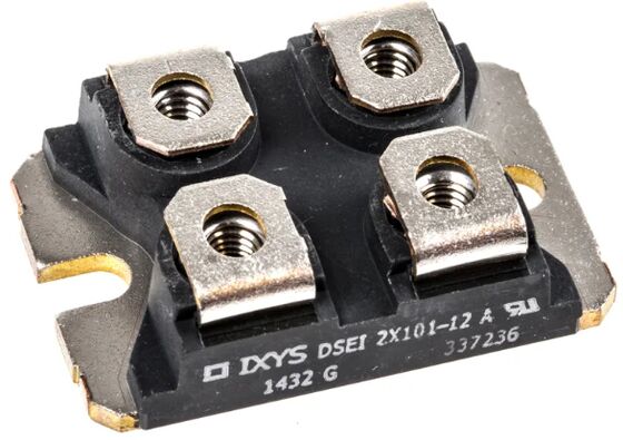 DSEI2X101-12A 1200V 2x101A Diode kép phục hồi siêu nhanh, phục hồi ngược thấp, chuyển mạch mềm, VF thấp, dI/dt cao, Vỏ cách ly, Lý tưởng cho mạch dập xung và hàn