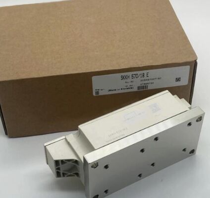 SKKH570/18E 1800V 570A Thyristor-Diode Module Dual Series Amplifying Gate Low VF 1.44V, 19kA Surge AlN Các liên lạc áp suất cơ sở gốm UL được chứng nhận cho các máy khởi động mềm