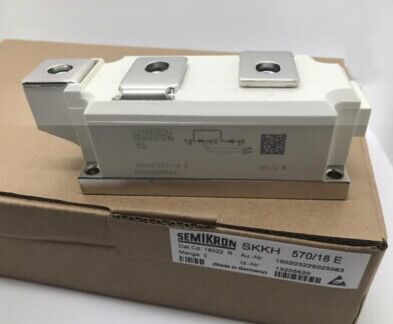 SKKH570/18E 1800V 570A Thyristor-Diode Module Dual Series Amplifying Gate Low VF 1.44V, 19kA Surge AlN Các liên lạc áp suất cơ sở gốm UL được chứng nhận cho các máy khởi động mềm