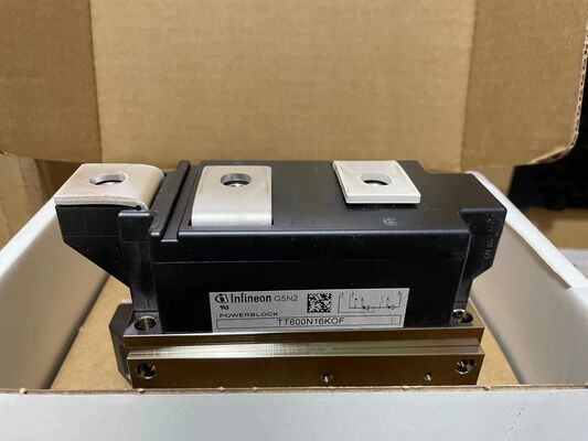 TT600N16KOF 1600V 600A Dual Thyristor Module Low VF 1.32V High Surge 21kA Pressure Contact Technology Isolated Baseplate Trench Gate UL được chứng nhận cho các bộ khởi động mềm và bộ chỉnh sửa