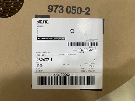 282403-1 8 Vị trí 2.5mm Pitch Wire-to-Board Receptacle Crimp Housing Friction Lock Polarized UL 94V-0 4.5A Rating Panel Mount cho công nghiệp và ô tô