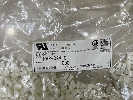 PAP-02V-S 2 Vị trí 2.0mm Pitch Connector Housing PA Series Receptacle Crimp Termination Positive Lock Compact 3A Đánh giá 100V AC cho các ứng dụng Wire-to-Board và mật độ cao