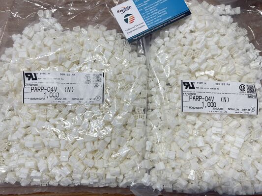 Vỏ đầu nối pitch 2.0mm 4 vị trí PARP-04V dòng PA, đầu nối ổ cắm, đầu cuối dạng bấm, khóa dương, kích thước nhỏ gọn, định mức 3A 100V AC cho kết nối dây-bo mạch và chiếu sáng LED