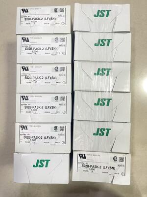 S02B-PASK-2 Đầu nối 2 vị trí, bước răng 2.0mm, dòng PA, đầu vào trên, xuyên lỗ, mạ thiếc, định mức 3A, 100V AC cho kết nối dây-bo mạch và thiết bị điện tử nhỏ gọn