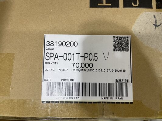SPA-001T-P0.5 Gắn gọn, dẫn điện cao, khóa an toàn, dễ bị nghiền, chống rung động 26-22 AWG lý tưởng cho nội thất LED và ô tô