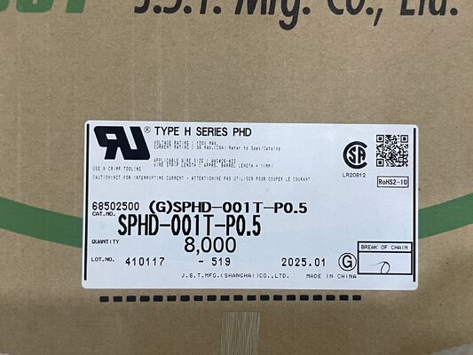 SPHD-001T-P0.5 Nhỏ gọn, giữ chặt cao, cắm thấp, chống rung, dễ bấm, 26-28 AWG lý tưởng cho thiết bị điện tử chật hẹp