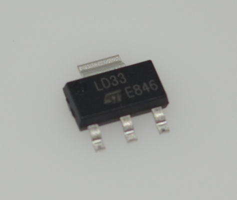 LD1117S33CTR Bộ điều chỉnh điện áp LDO 3.3V với đầu ra 1A Điện áp sụt thấp Độ chính xác cao Bảo vệ quá dòng & nhiệt Ổn định với tụ gốm Gói SOT-223